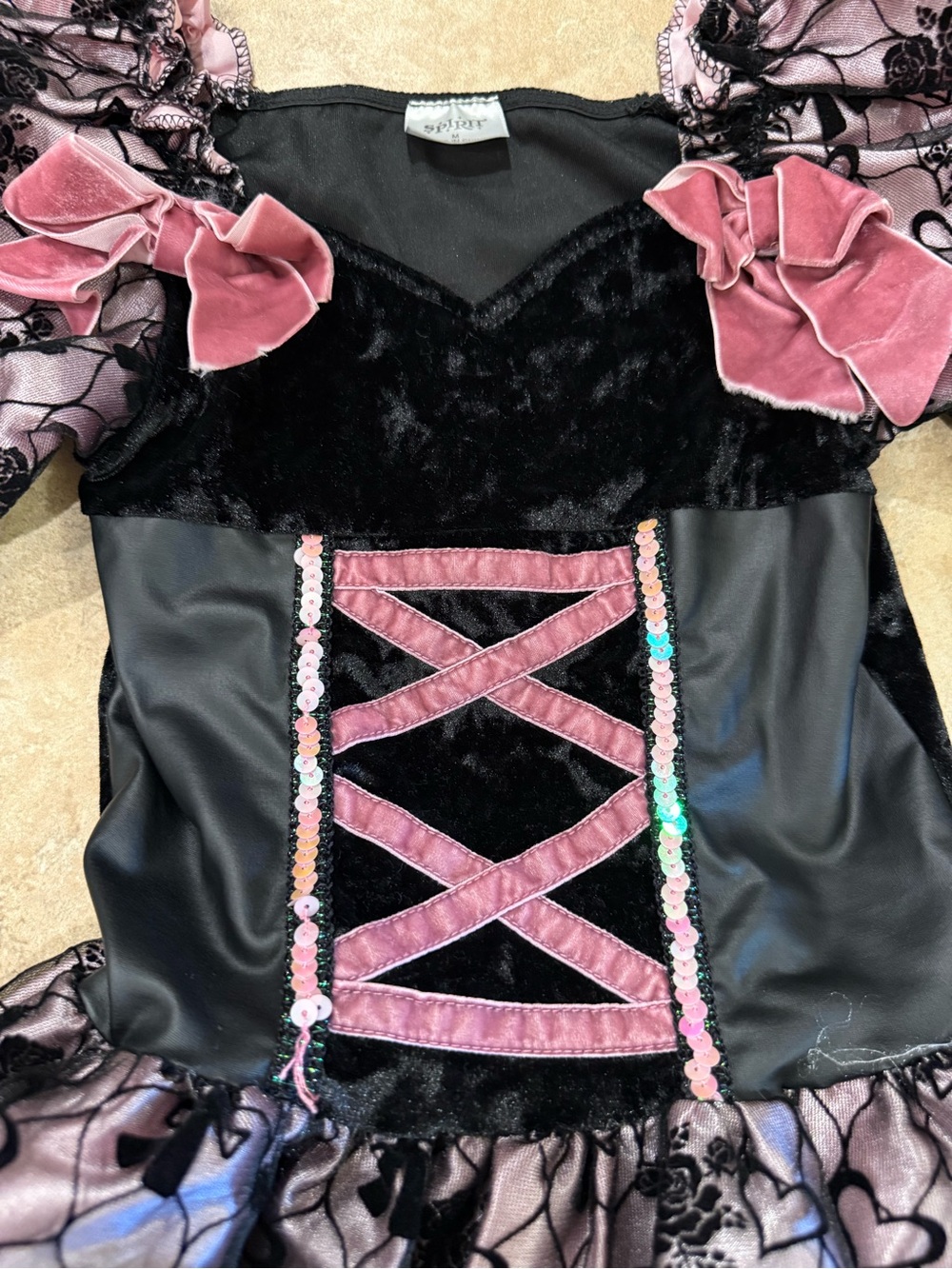 Spirit Halloween Girls Dark Rose Gothic Doll Costume - Picture 2 of 5